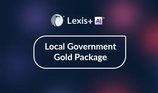 The Local Government Gold Package is a bespoke offering designed to meet the specific needs of local government lawyers