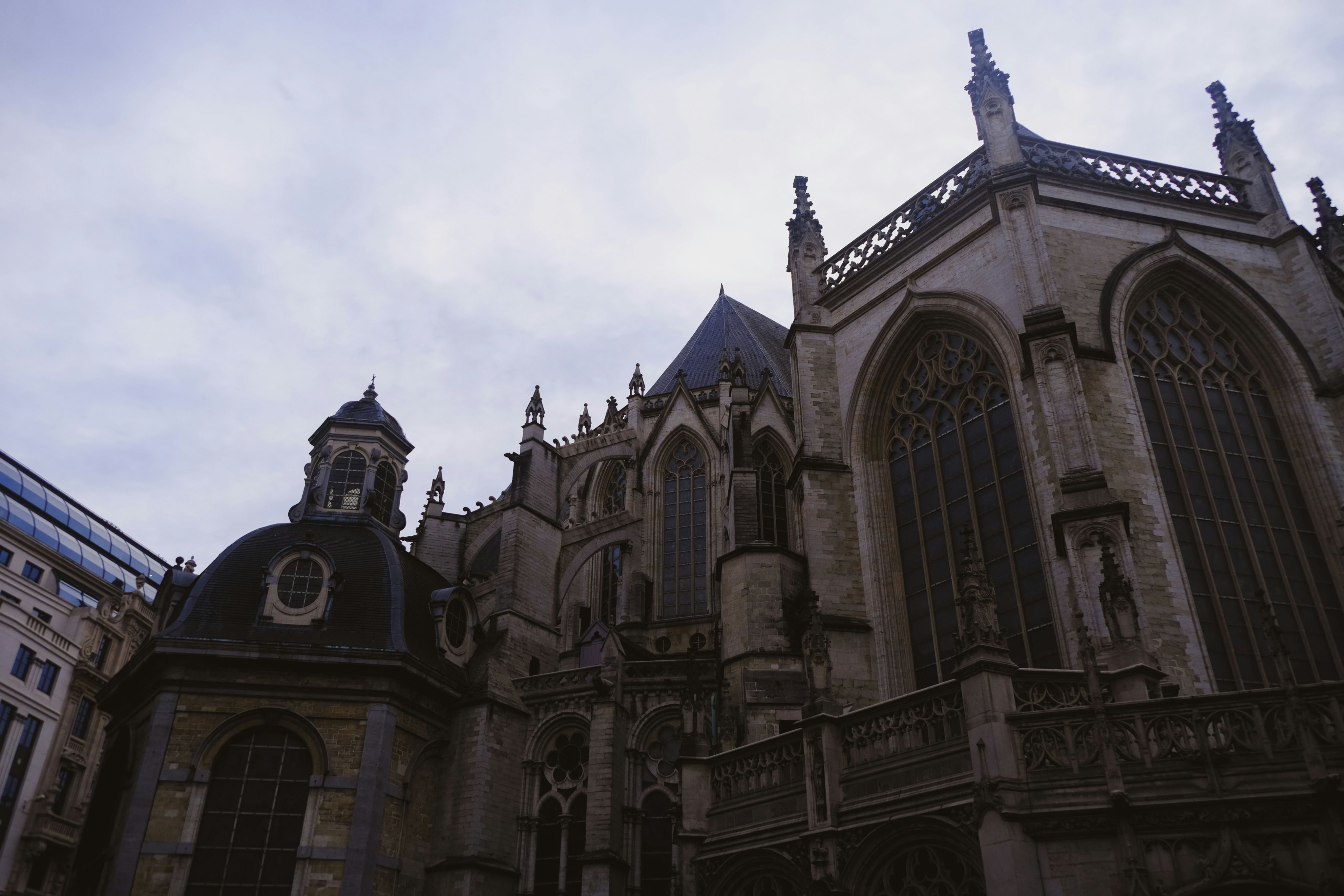 a large building with a clock on the top of it