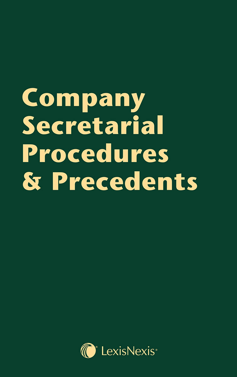 Butterworths Company Secretarial Procedures and Precedents (Pay-As-You-Go Subscription)