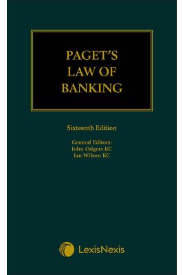 Pagets Law of Banking 16th edition