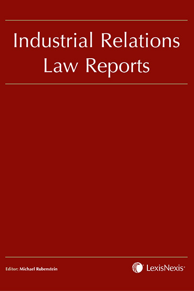 Industrial Relations Law Reports CD Set