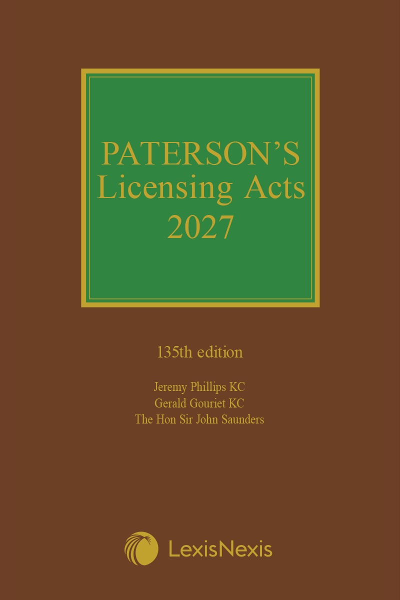 Paterson's Licensing Acts 2027 including CD-ROM