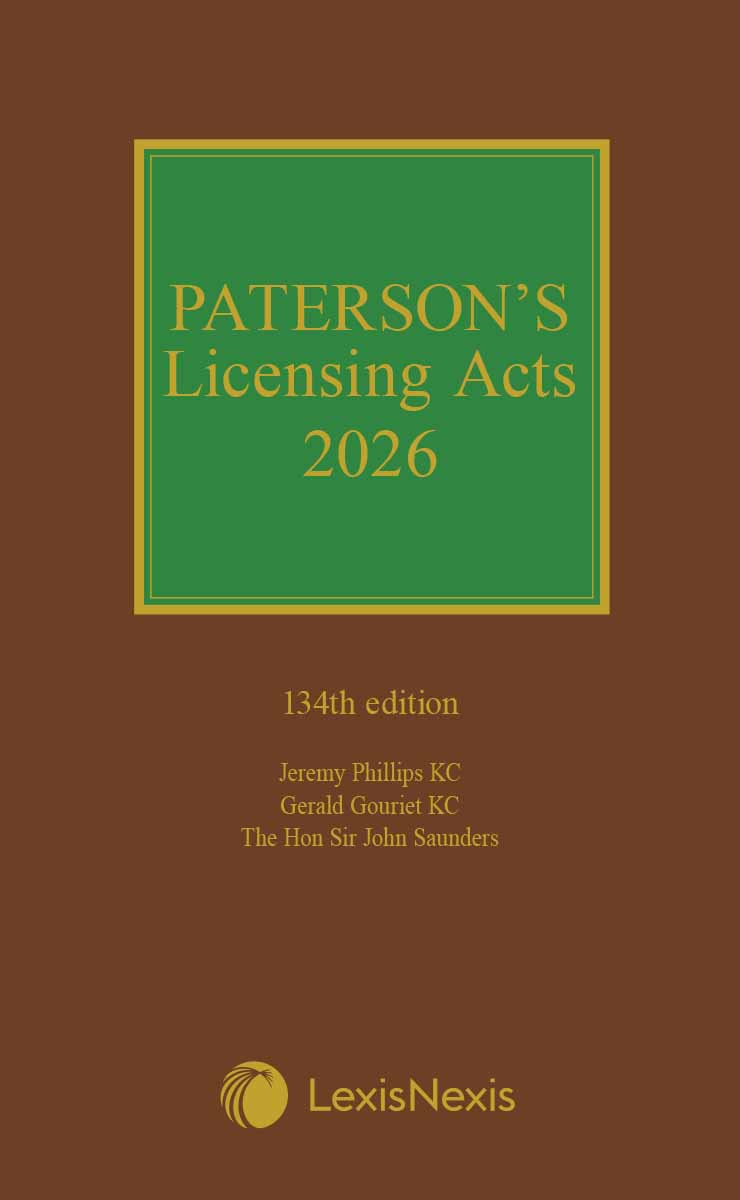 Paterson's Licensing Acts 2026 including CD-ROM