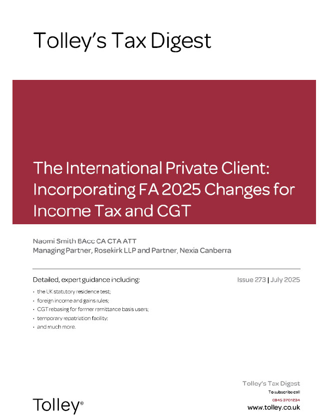 Tax Digest Issue 273 July 2025