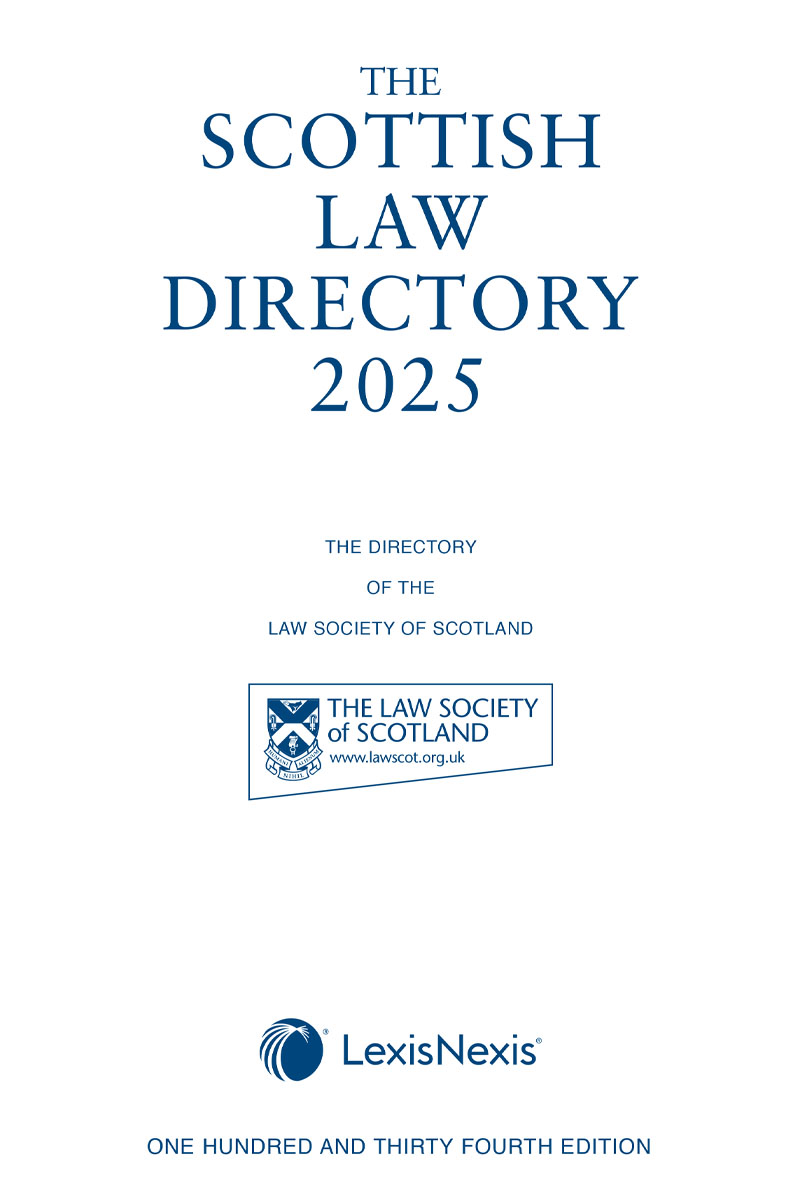 The Scottish Law Directory: The White Book 2025 134th edition