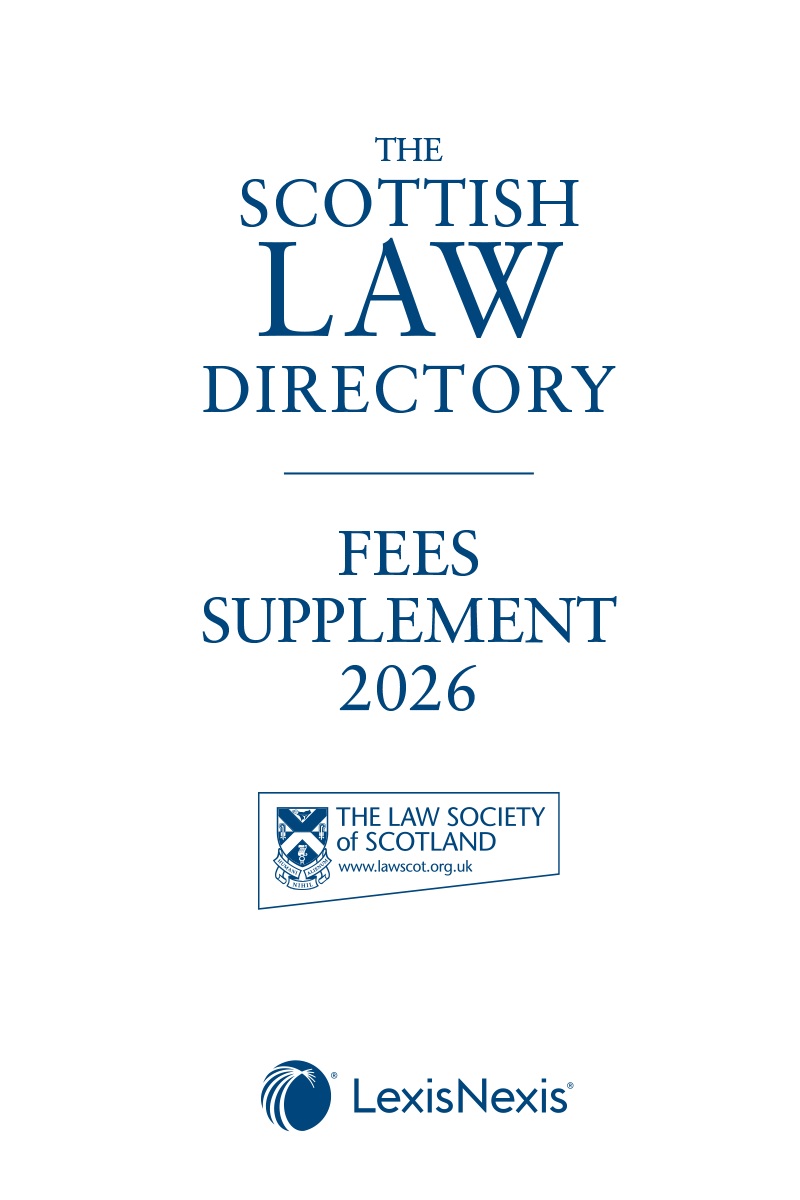 The Scottish Law Directory: The White Book: Fees Supplement 2026