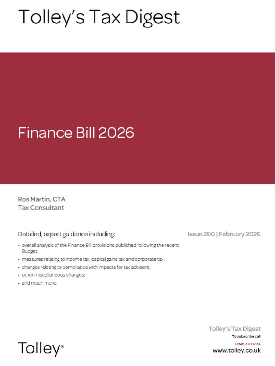 Tax Digest Issue 280 Finance Bill 2026 February 2026