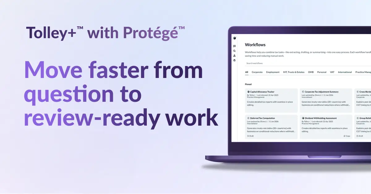 Book your place to demo Tolley+ with Protege now